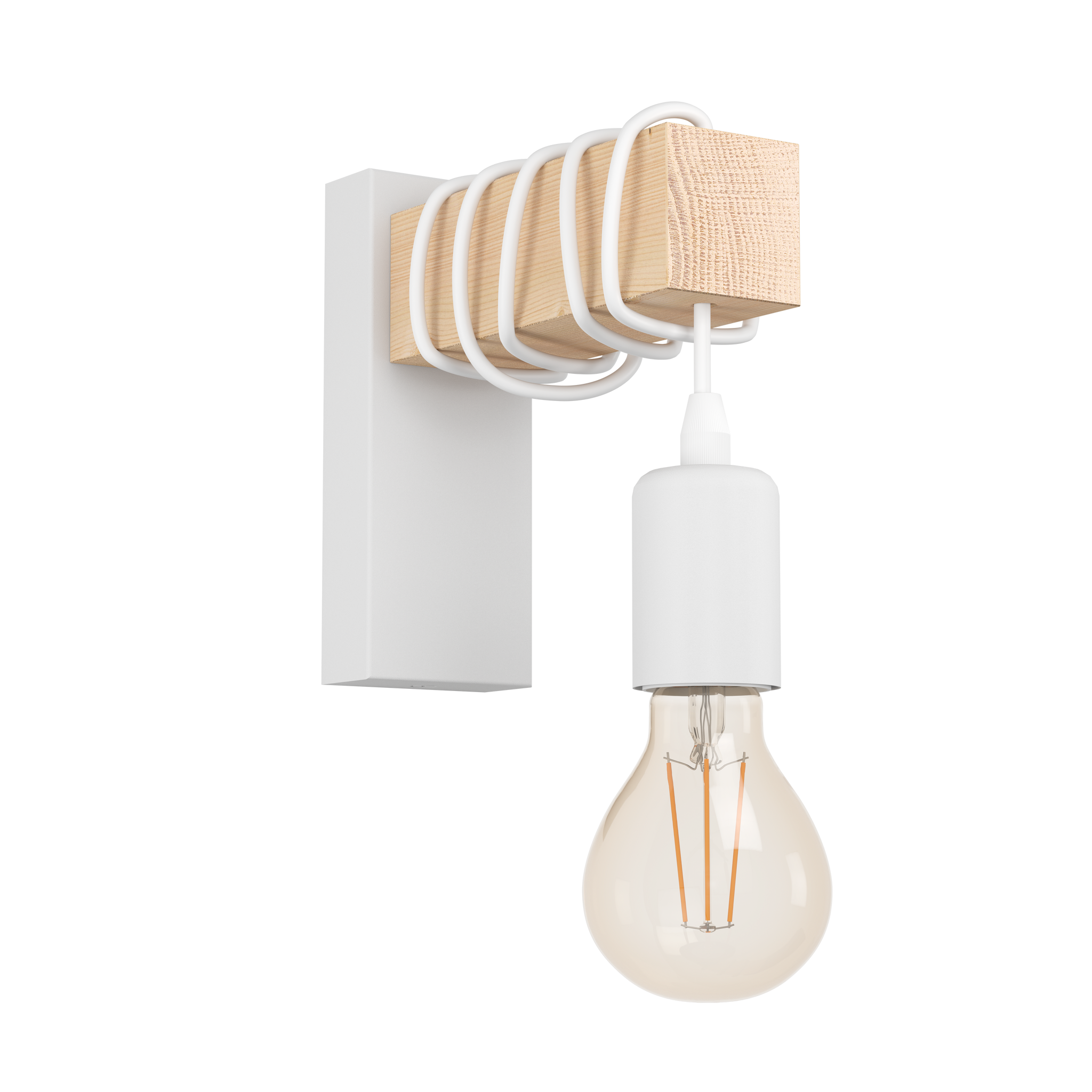 Aplica EGLO TOWNSHEND White & Wood 1xE27