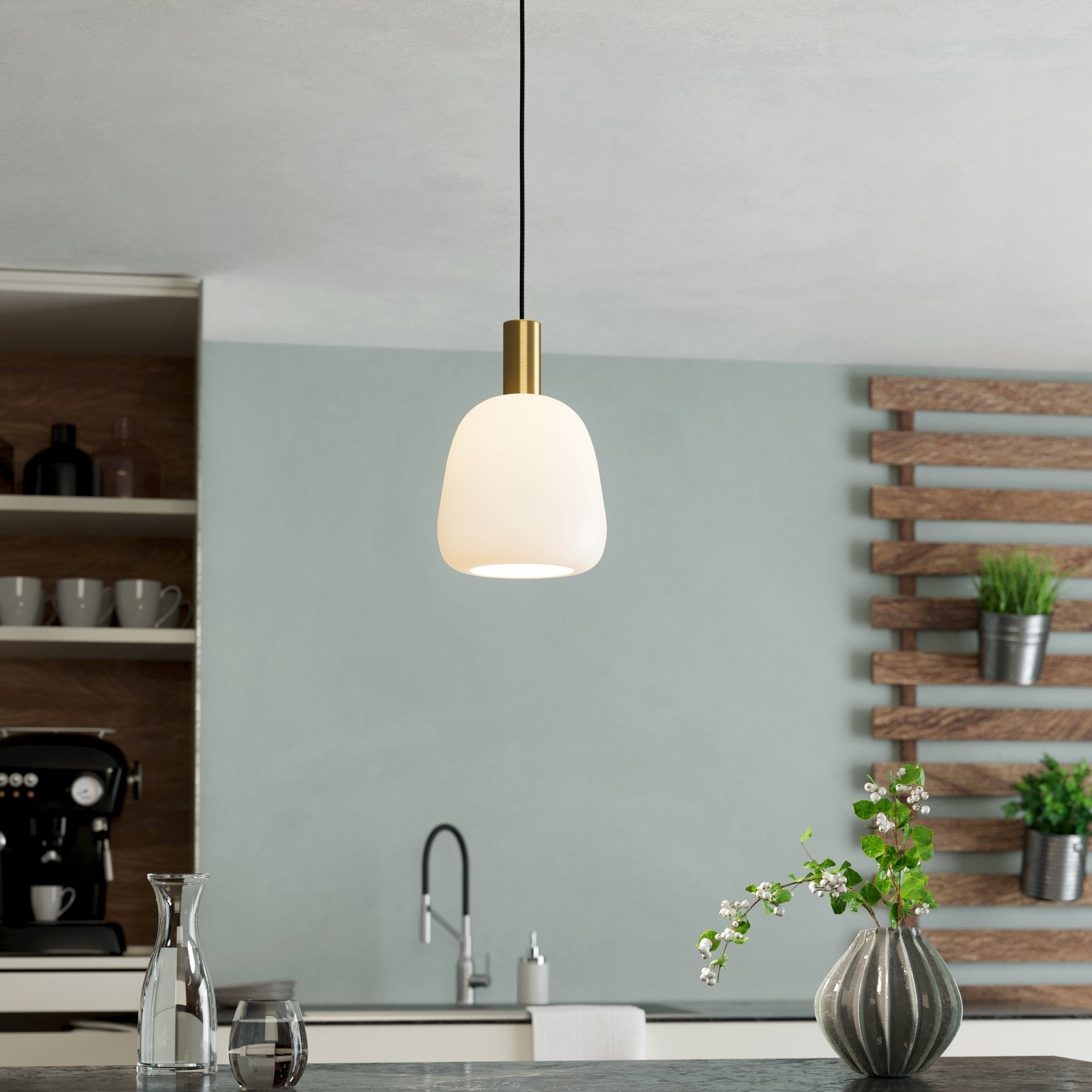 Pendul MANZANARES White 1xE27 Eglo Ø23CM