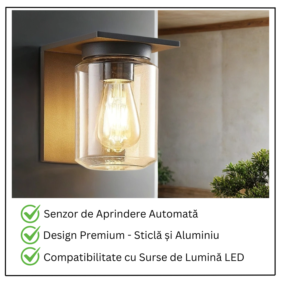 Aplica Exterior 1x27 ARDILA Finisaj Negru