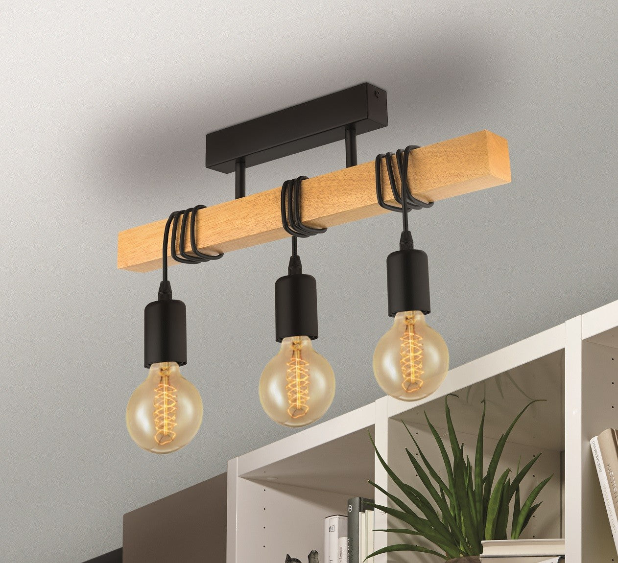 Lustra Vintage LEMN Design 3xE27