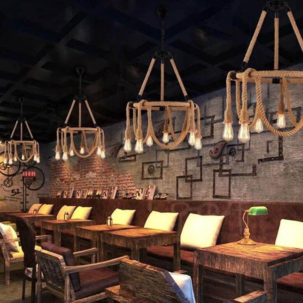 Lustra Vintage Rope Circle 6xE27