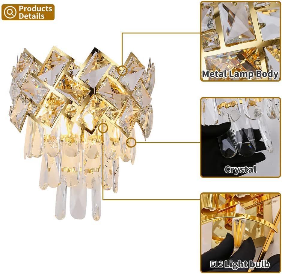 Aplica Perete  Malli Gold Cristal