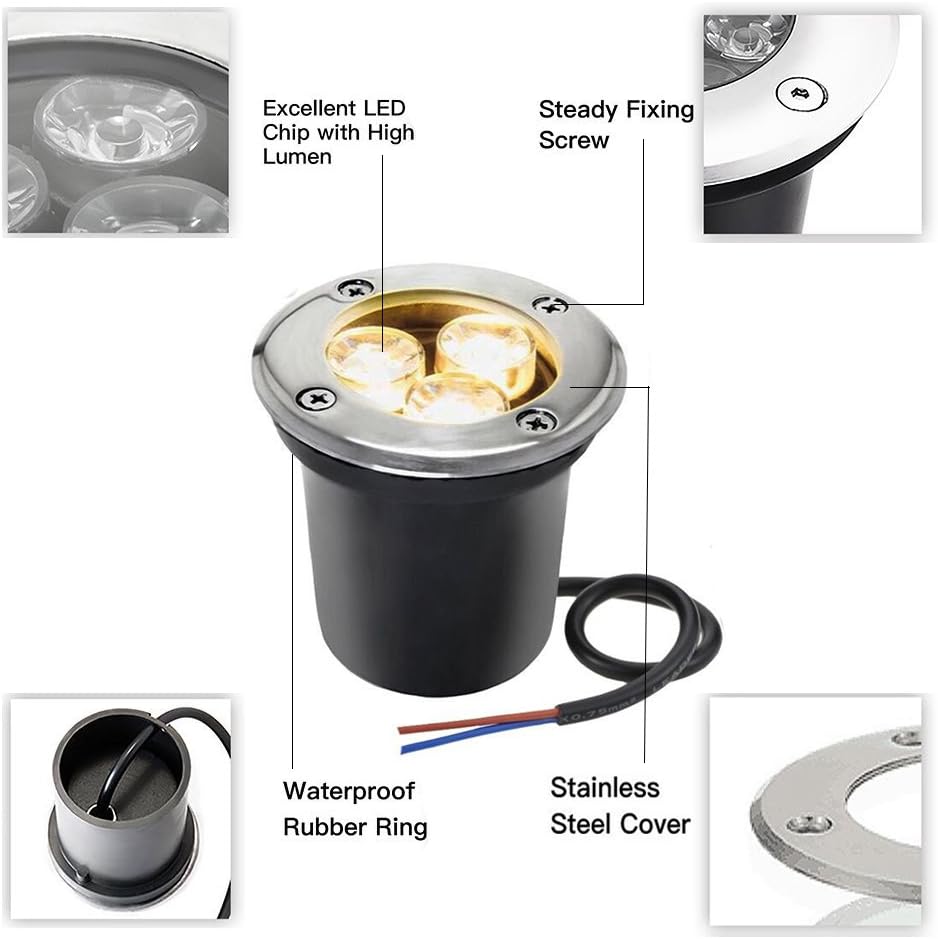 Spot LED Exterior 3W Pardoseala Incastrabil 220V