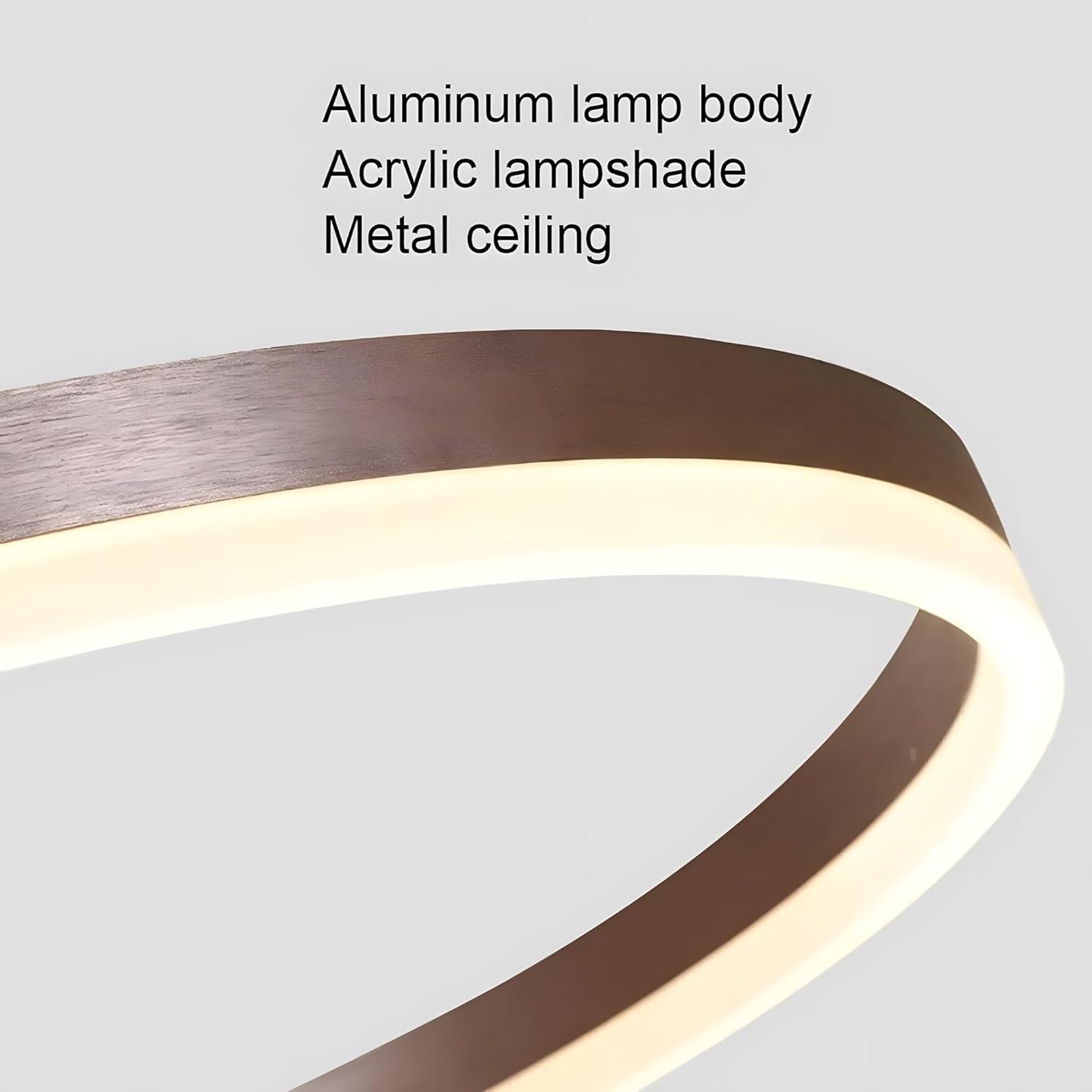 Lustra LED 74W WONDERLAND BROWN 3 Segmente Mobile Telecomanda - 30+40+60cm