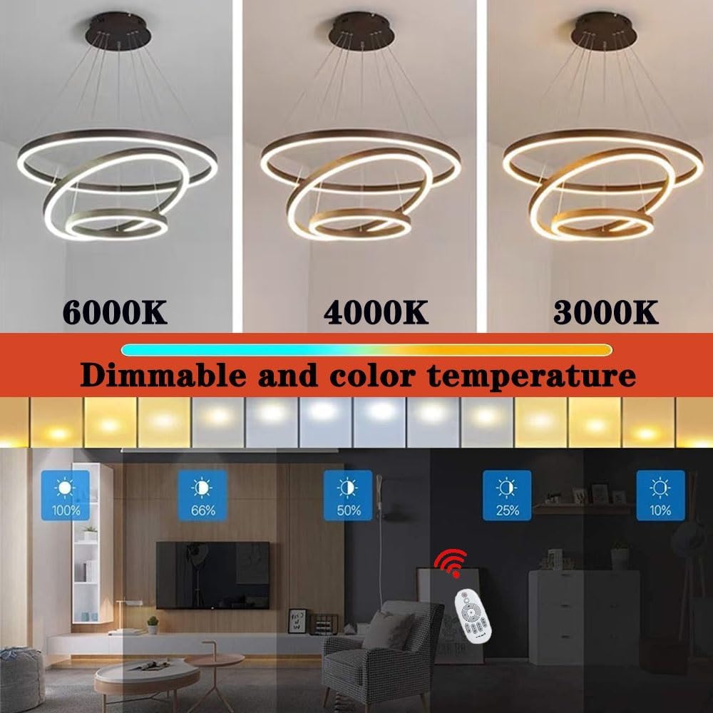 Lustra LED WONDERLAND Black 3 Segmente Echivalent 600W