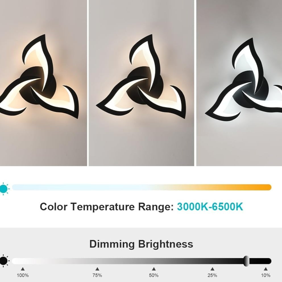 Lustra LED Mini Narcisse Black Echivalent 250W Telecomanda