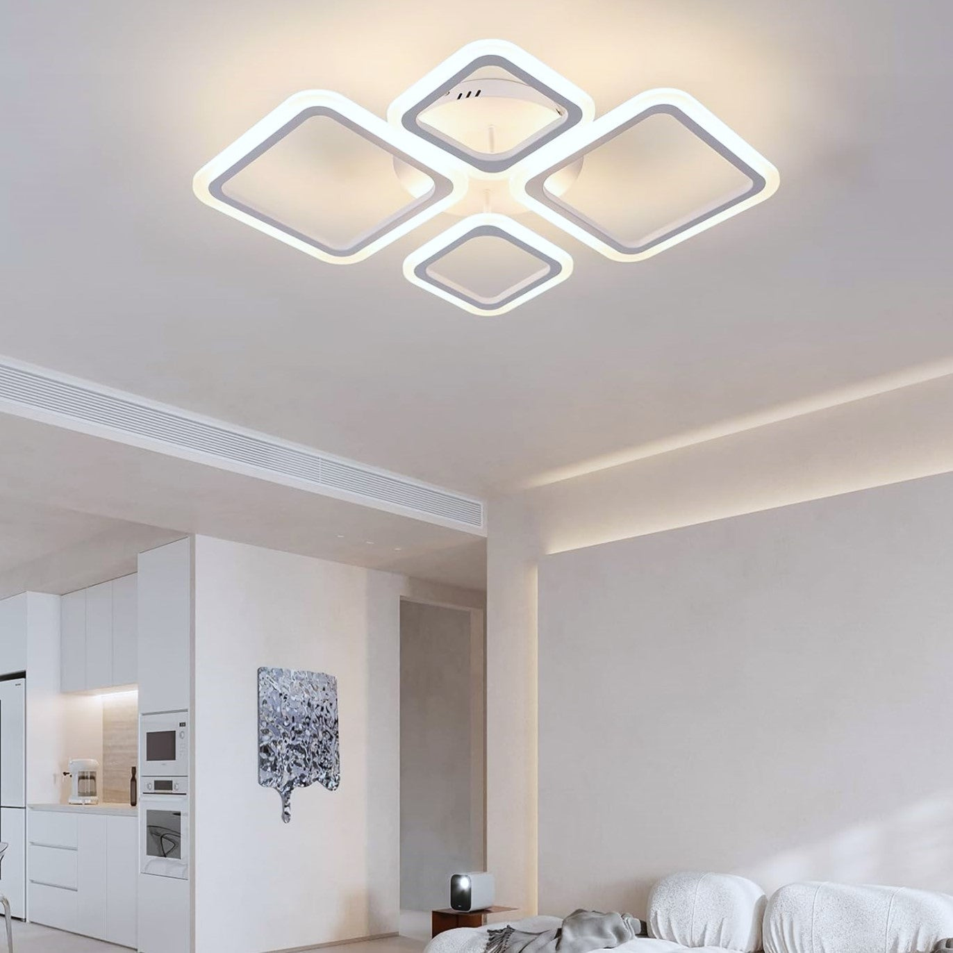 Lustra LED 2+2 DIAMOND Echivalent 350W Telecomanda