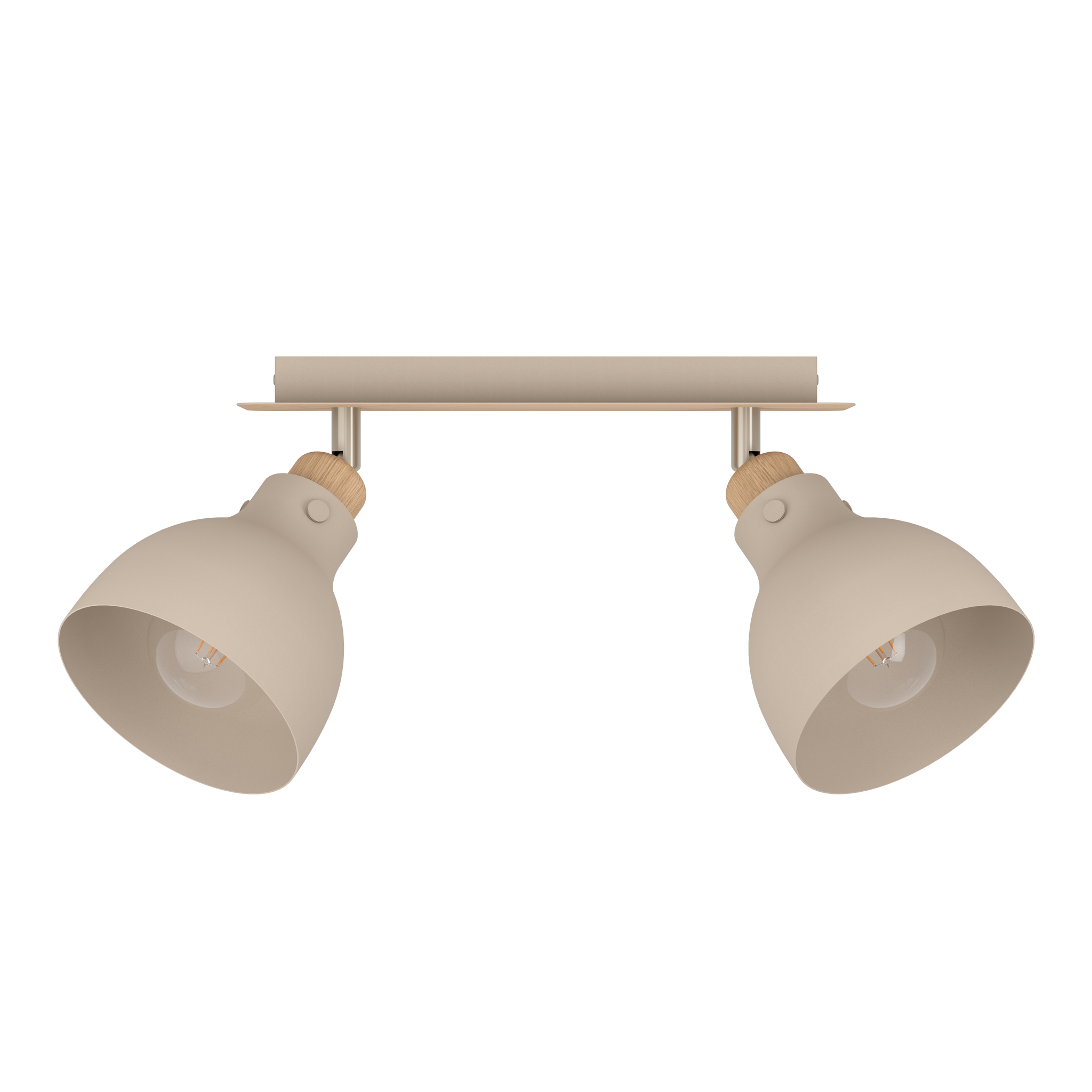 Lustra cu 2 Spoturi ARRECIFE Brown & Silver