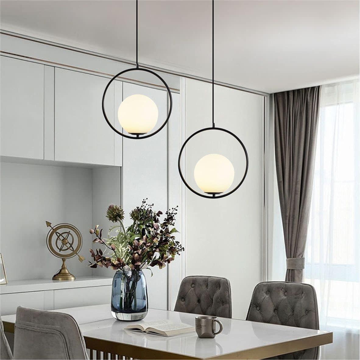 Pendul Nordic Full Moon Black NEAGRA / NORDIC Lighting Fixtures