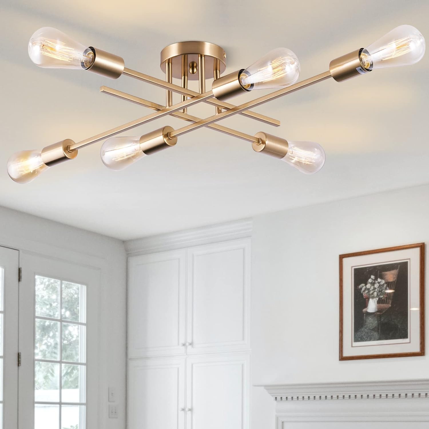 Lustra Vintage 6xE27 GOLD 3215/6GD