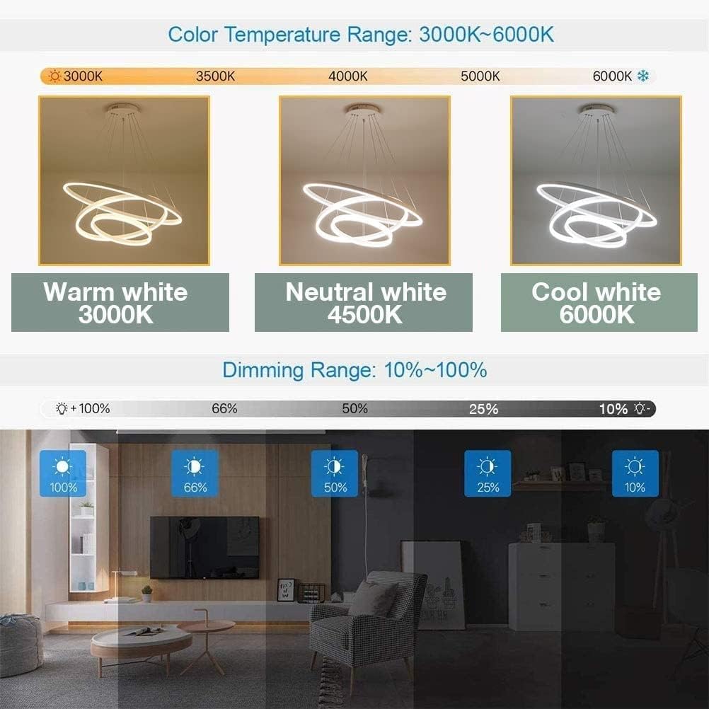 Lustra LED WONDERLAND Alba 3 Segmente Echivalent 600W