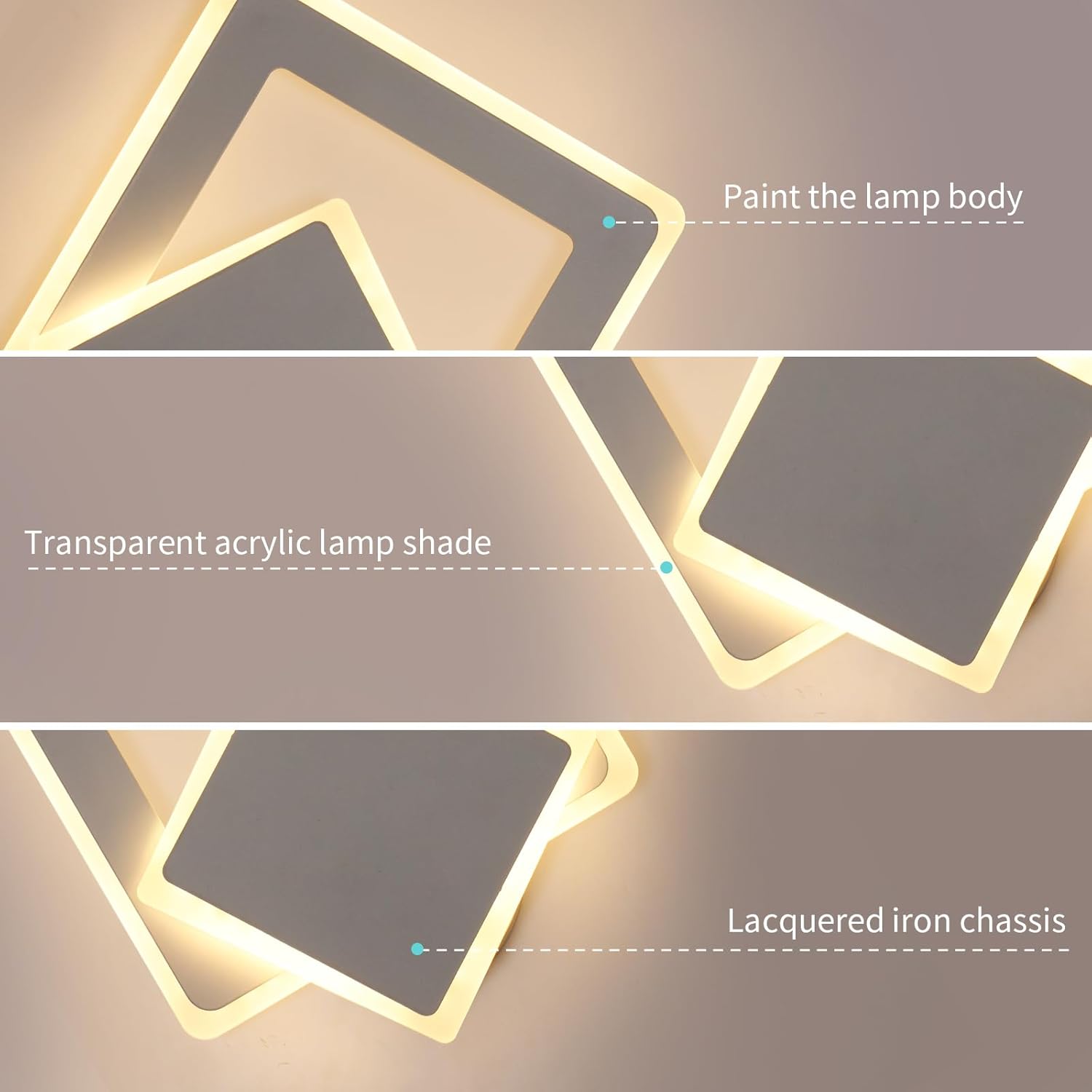 Aplica LED Square Reglabila Alba Echivalent 150W