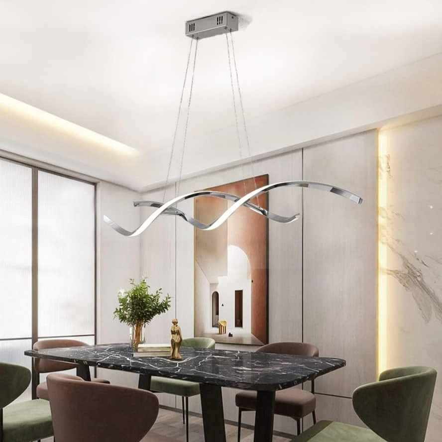 Lustra LED 120W Suspendata LINNEA Chrome Telecomanda