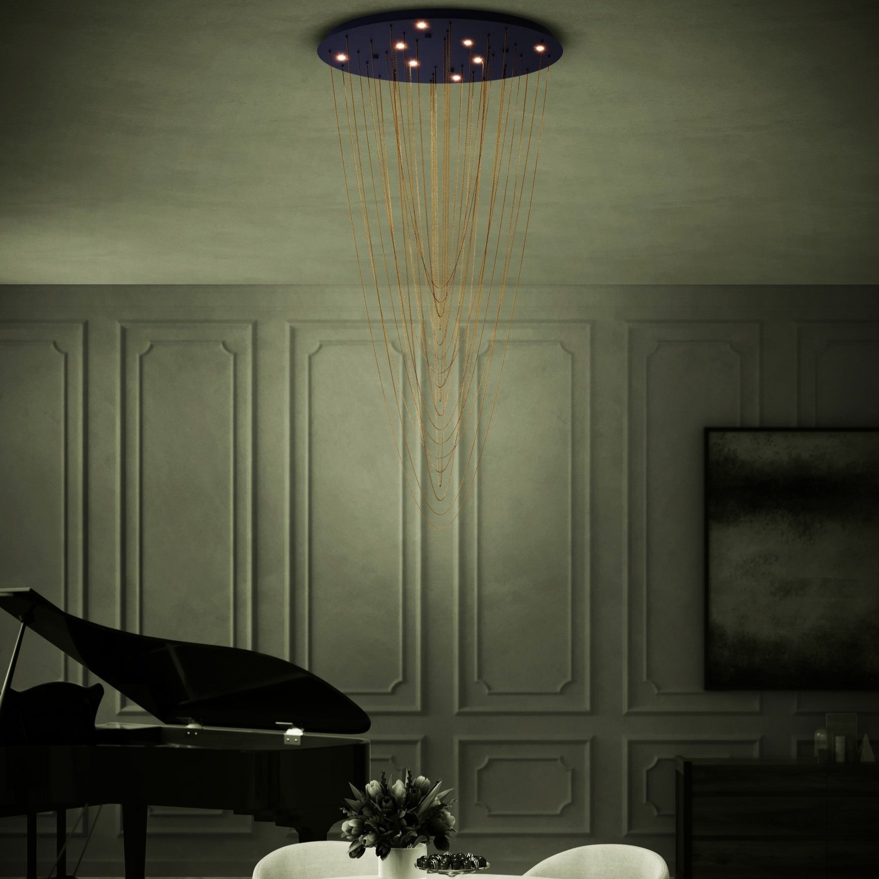 Lustra LED Suspendata Luxury TREPUCO Eglo 390355