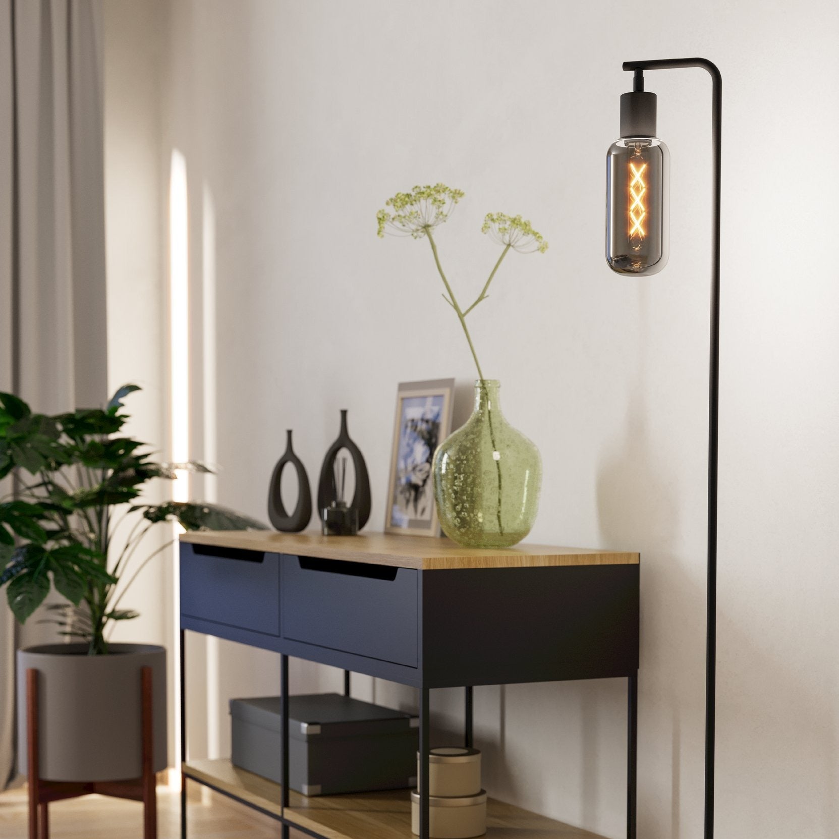 Lampadar MAIONE Black 151CM Eglo