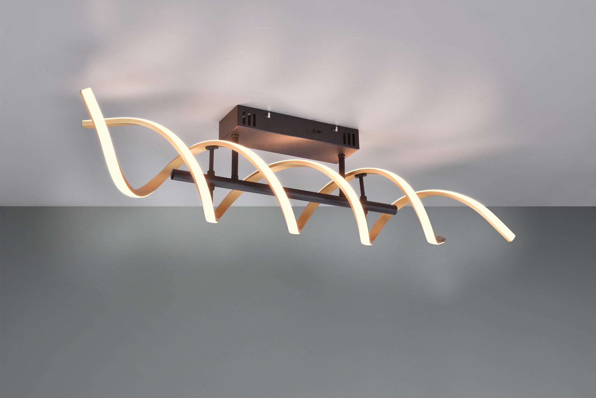 Lustra LED SEQUENCE Gold+Black Echivalent 300W