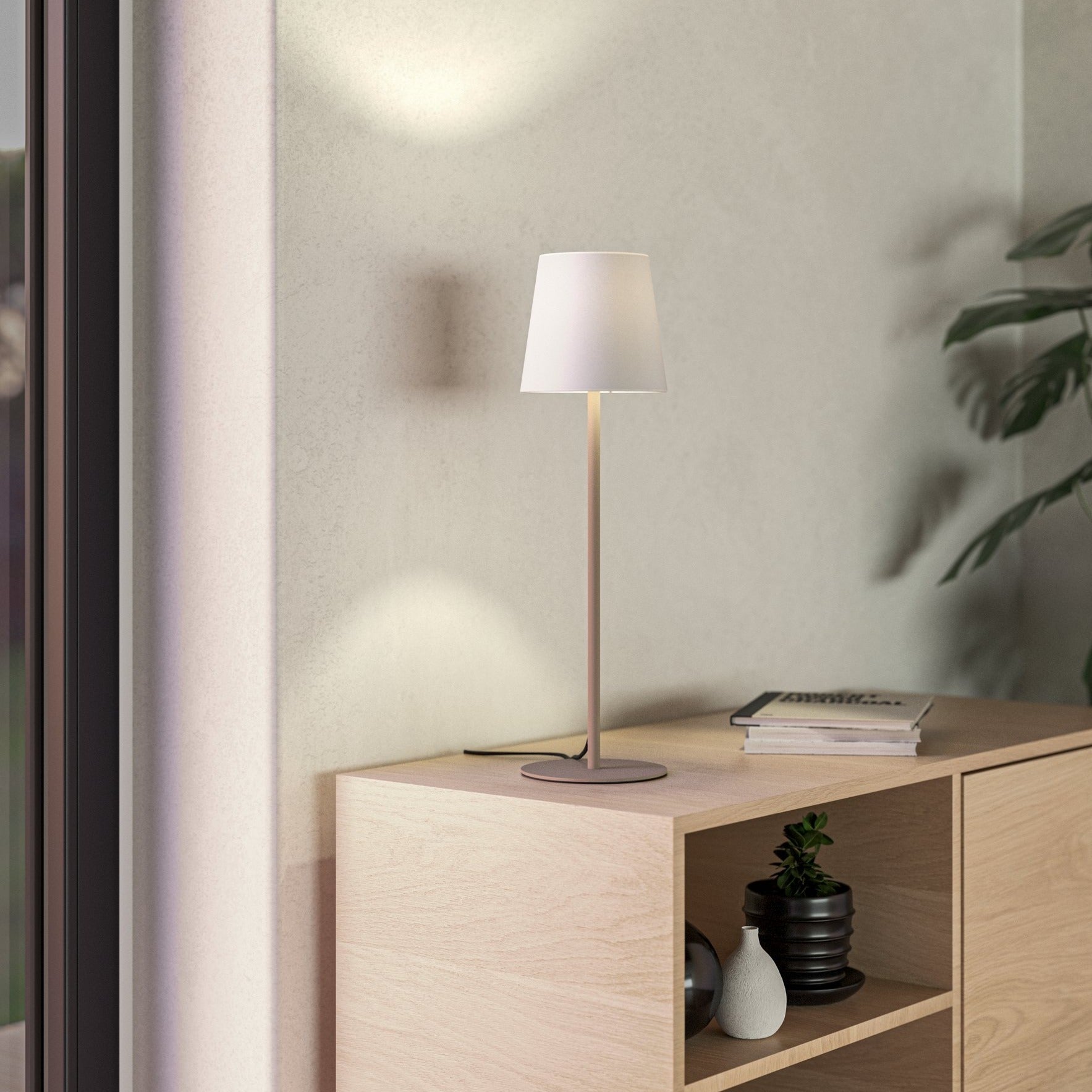 Veioza Cream & White 53CM Eglo