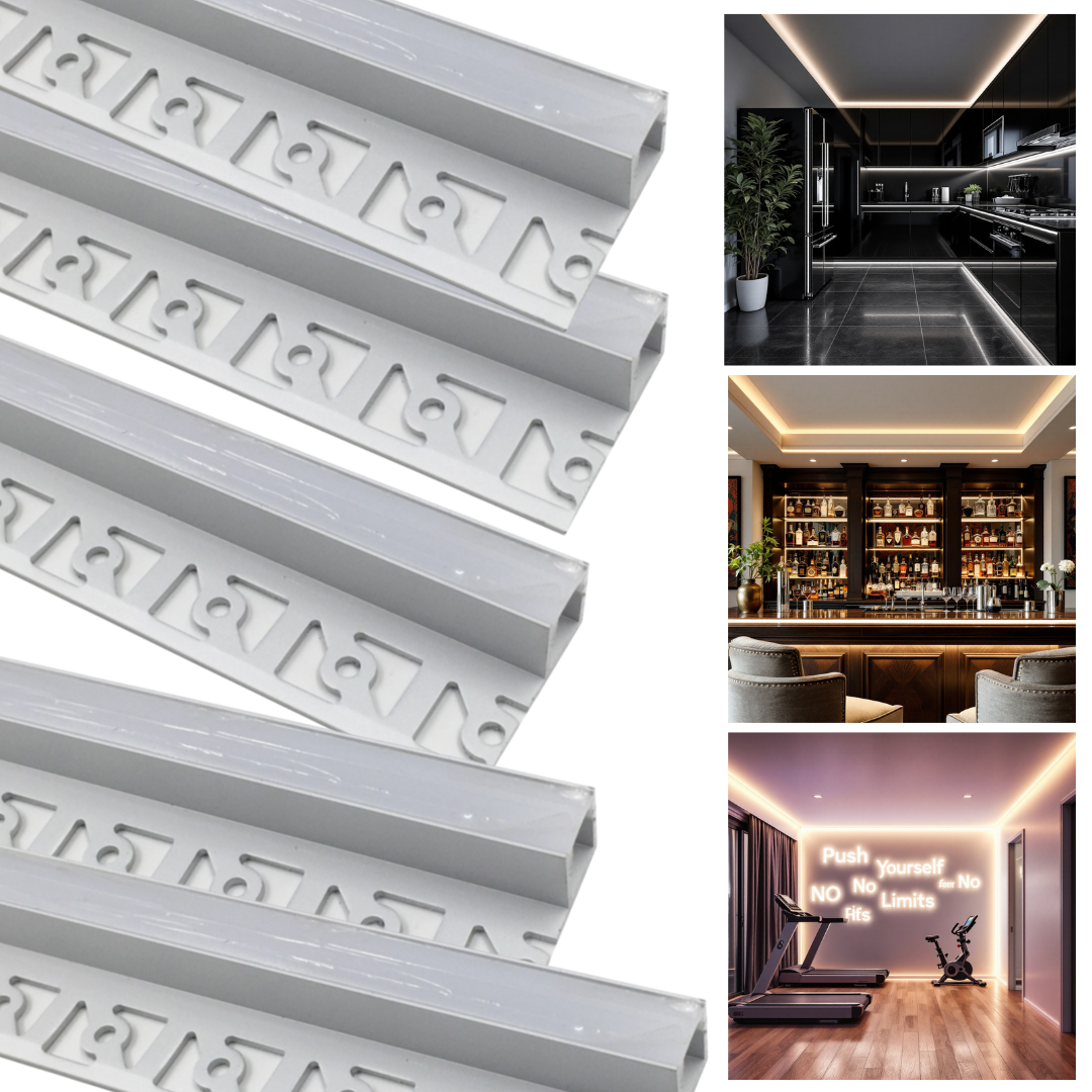 Profil Banda LED de Capat Incastrat Sub Tencuiala 2M