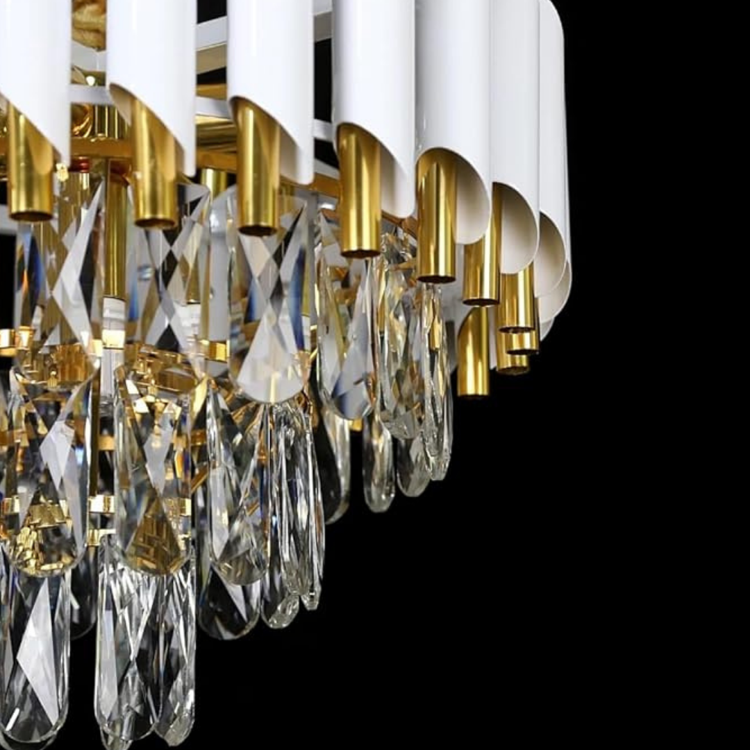 Candelabru Cristal WHITE PANTHER 60CM