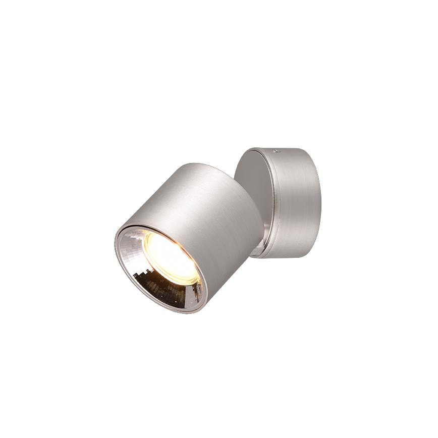 Spot Aplicat Orientabil Rotund Argintiu Dulie GU10 Ø8.7x12CM