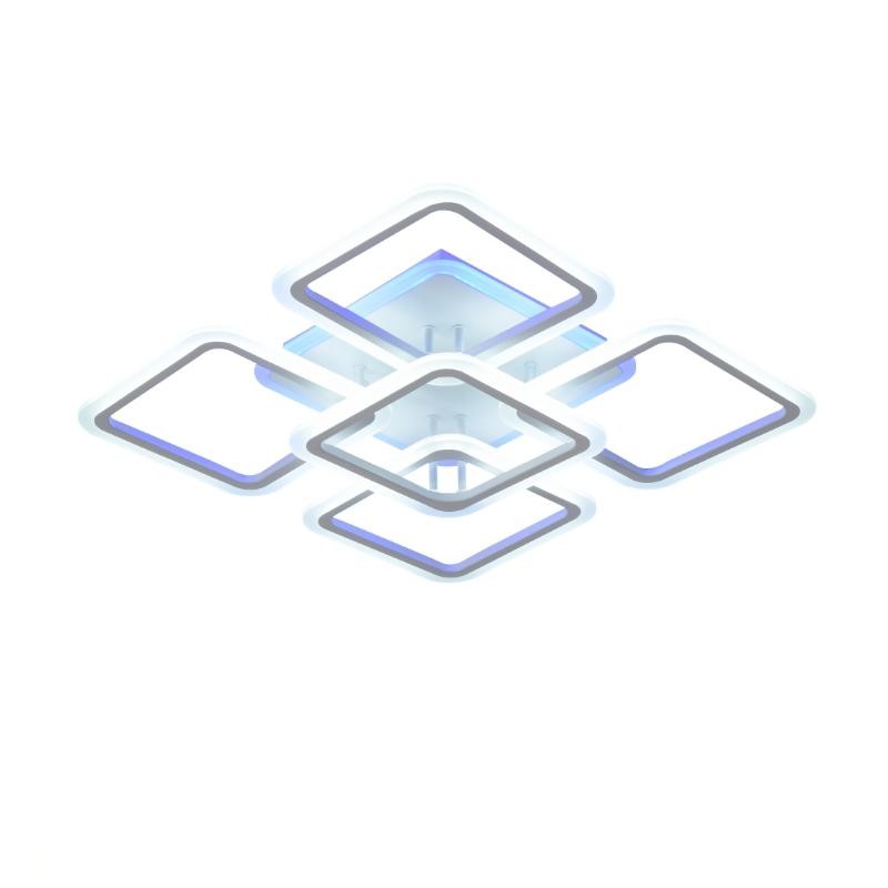 Lustra LED SQUARE RGB 55cm Echivalent 800W Telecomanda