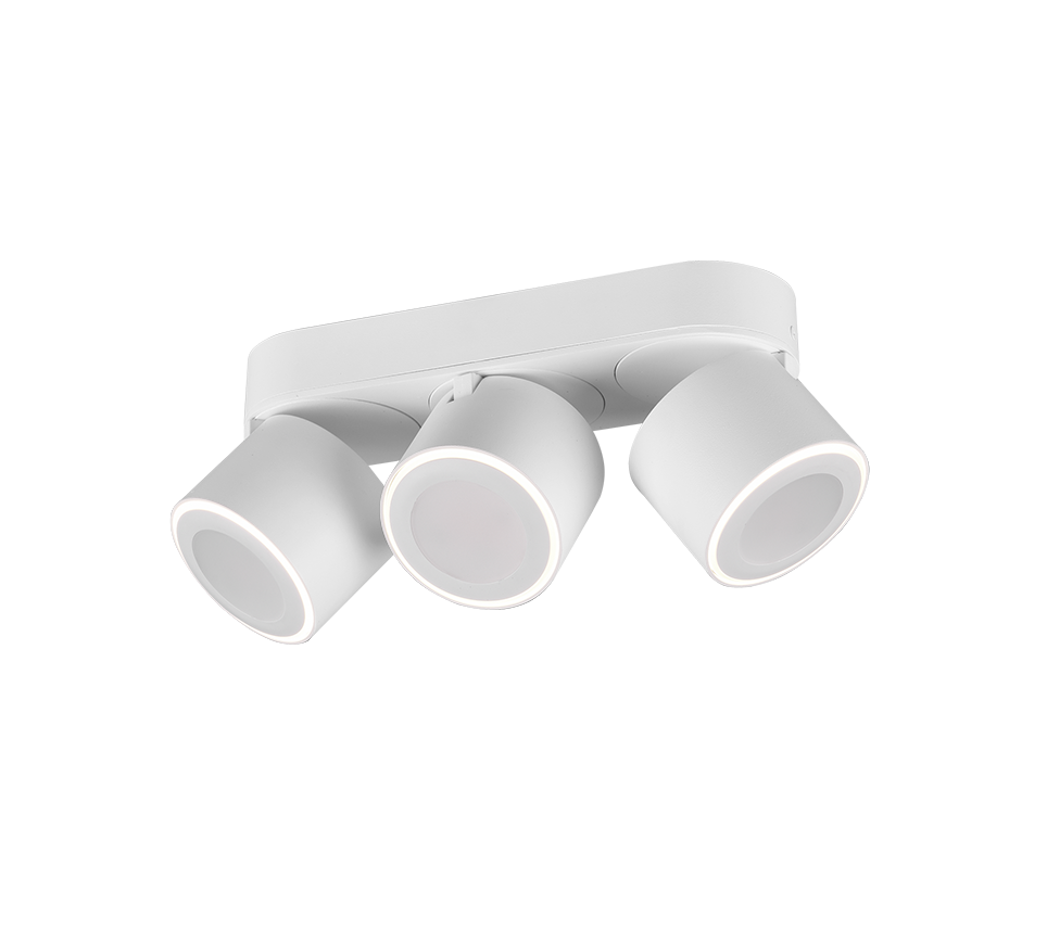 Spot LED Premium Aplicat Orientabil Dreptunghiular 3x450lm Alb 3 Moduri de Iluminare