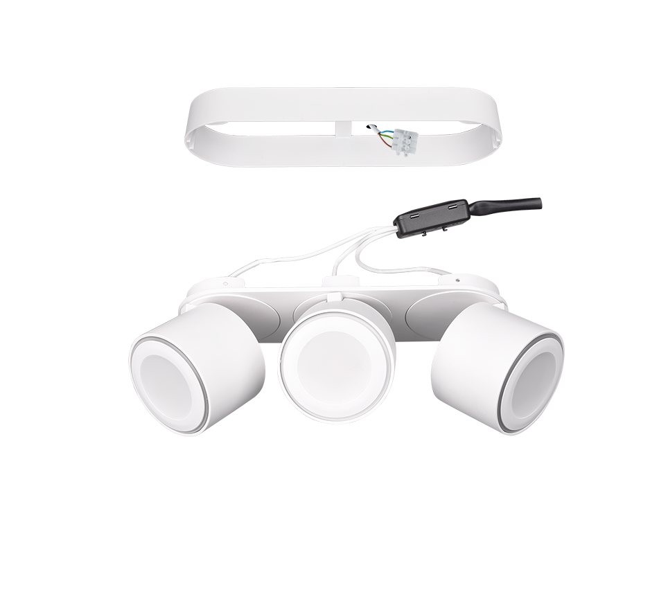 Spot LED Premium Aplicat Orientabil Dreptunghiular 3x450lm Alb 3 Moduri de Iluminare