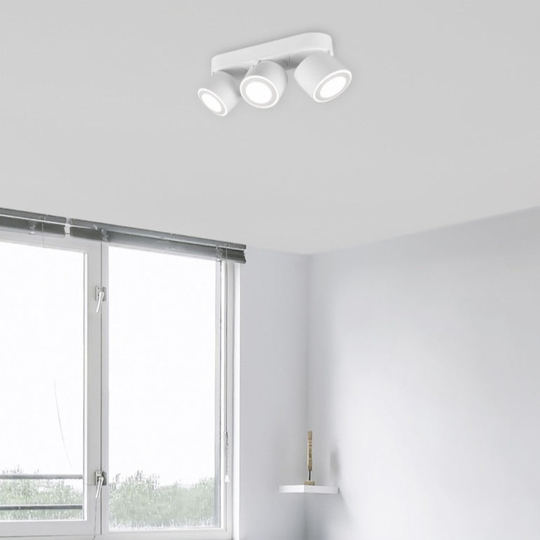 Spot LED Premium Aplicat Orientabil Dreptunghiular 3x450lm Alb 3 Moduri de Iluminare