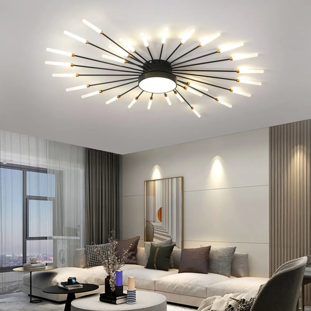 Lustra LED American Splendor Black Echivalent 800W Telecomanda