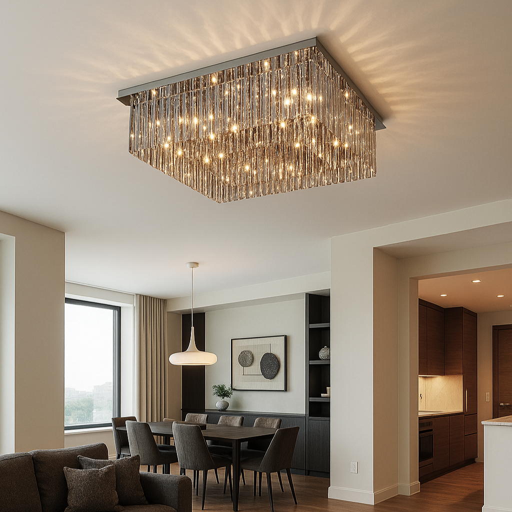 Candelabru Aplicat Cristal Dark Square Luxury