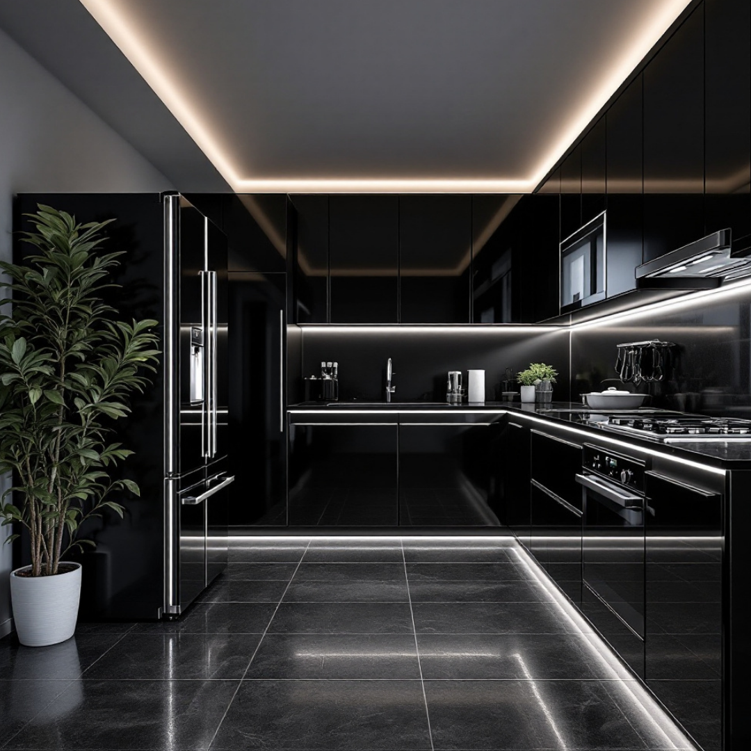 Profil Banda LED de Capat Incastrat Sub Tencuiala 2M