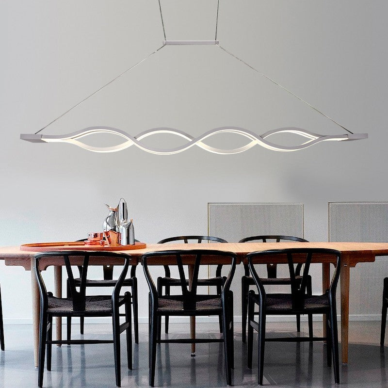 Lustra LED Waves Echivalent 800W Telecomanda