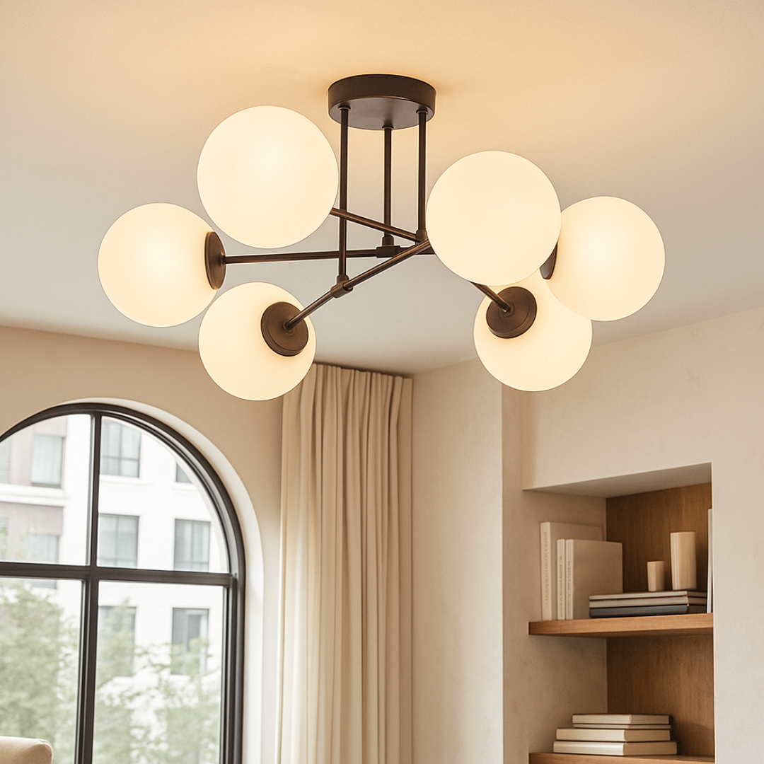 Lustra Abajur Mat 6xG9 Black Opal