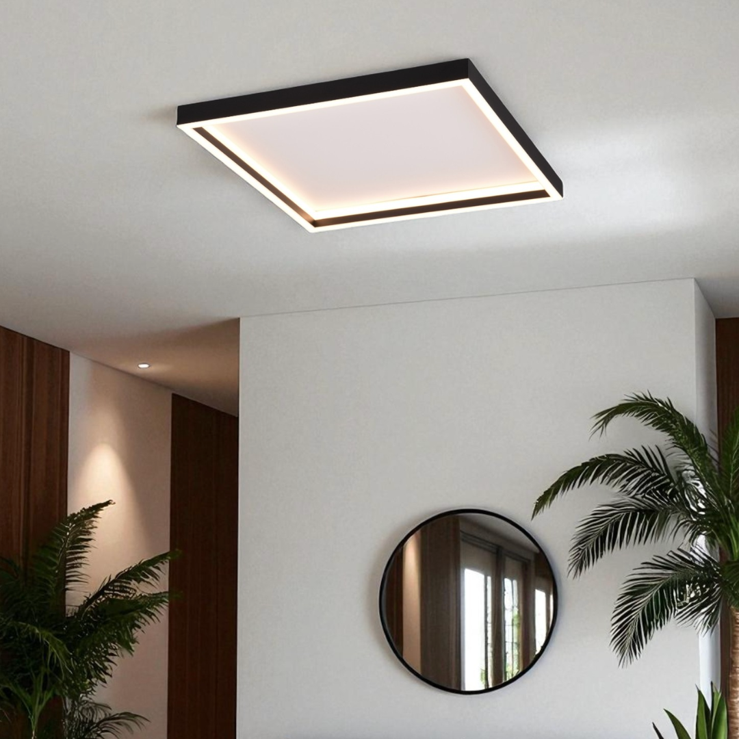 Plafoniera LED ROTONDA Black Premium