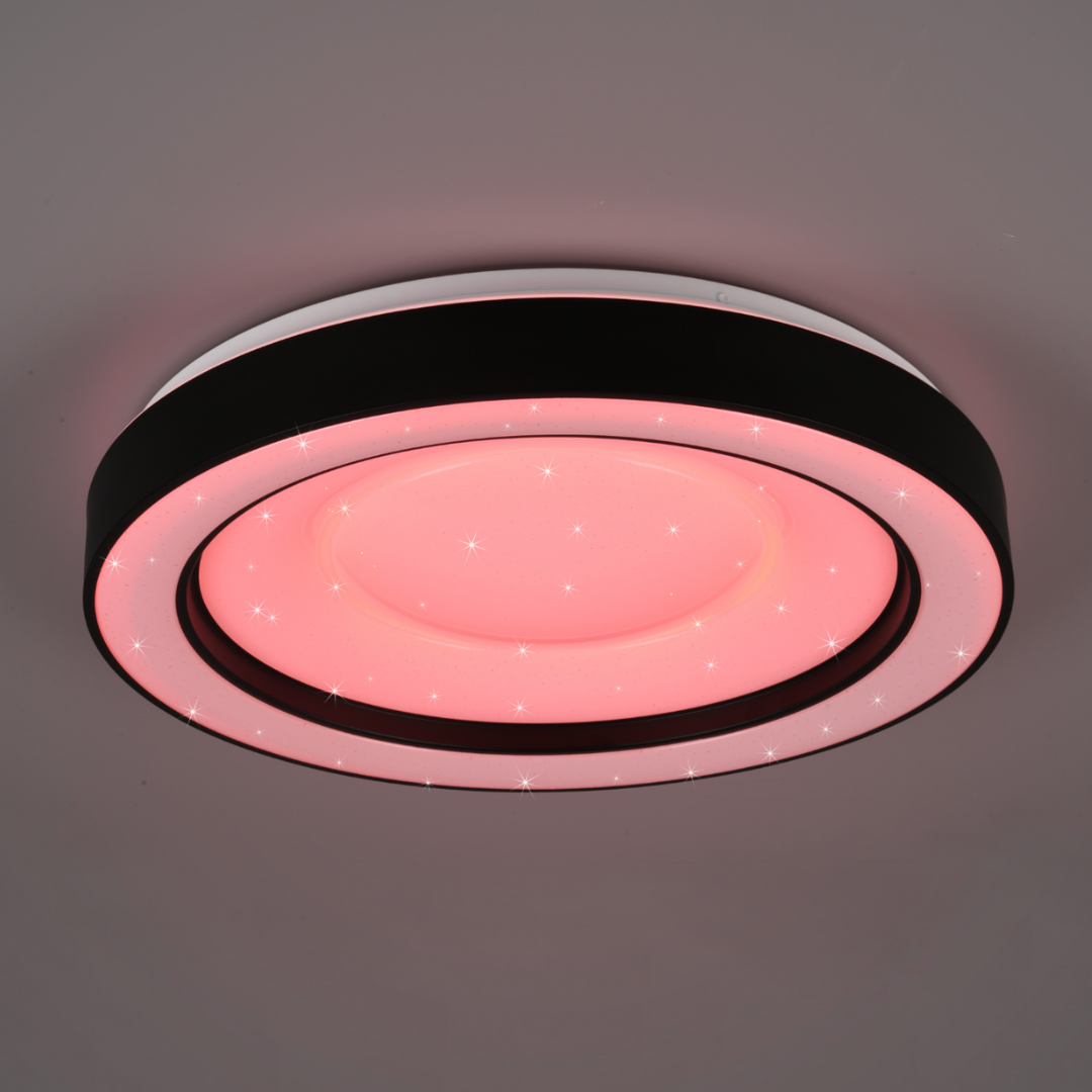 Lustra LED ARCO Black RGB-CCT Echivalent 200W Telecomanda