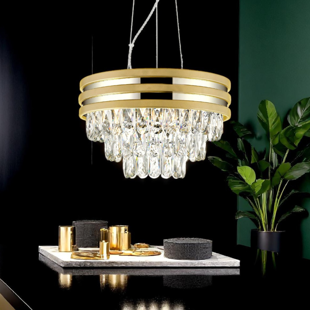 Candelabru Cristal Gold Premium Luxury NAICA