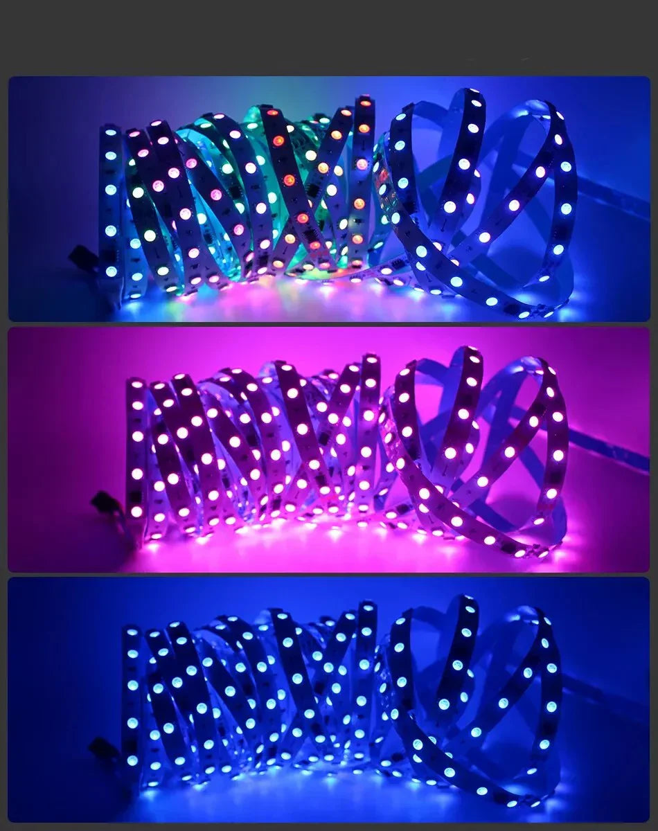 KIT Banda LED RGB 24V Digitala 10 metri, IP21 Interior
