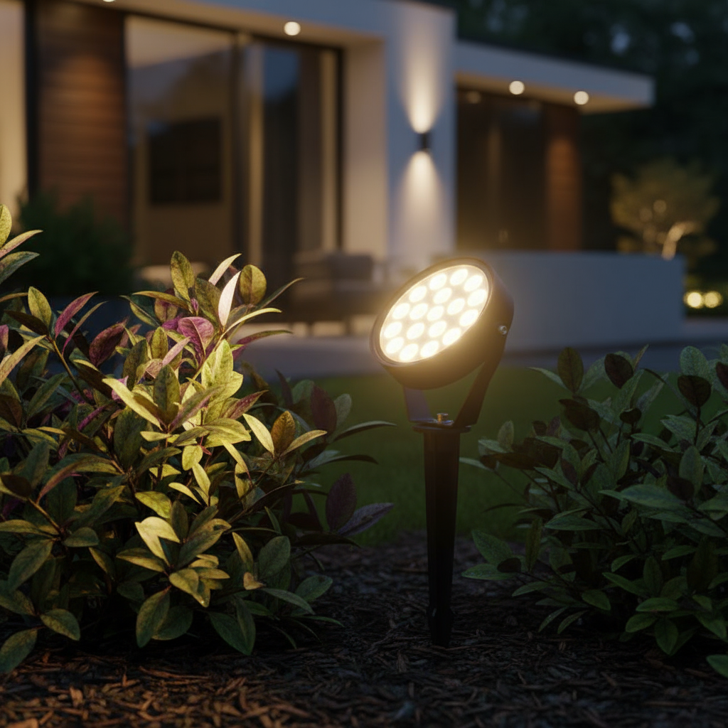 Spot LED Gradina Lollipop 15W Lumina Calda Negru