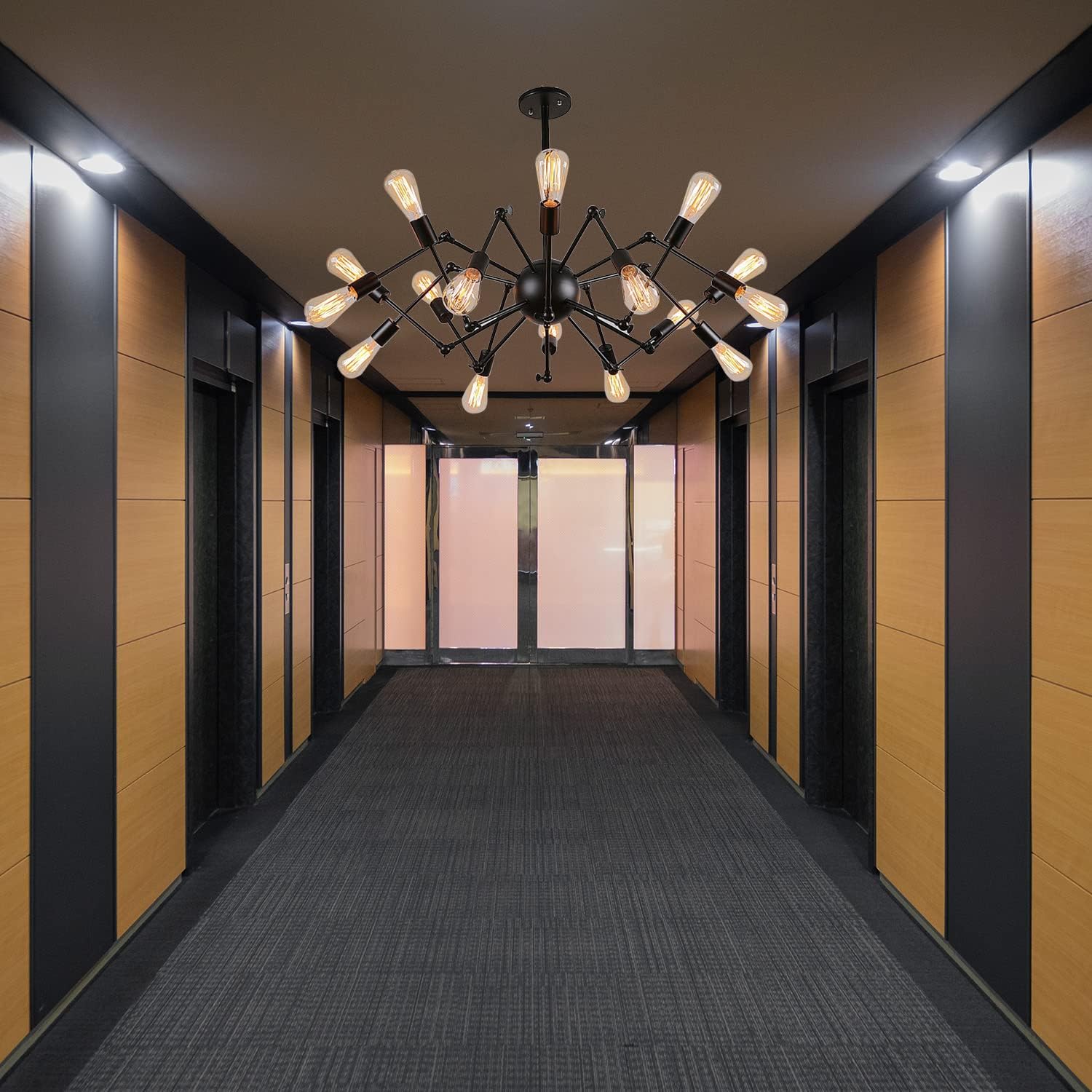 Lustra Vintage Black Widow 16xE27