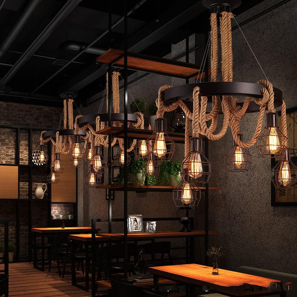 Lustra Retro Design Circle 6xE27