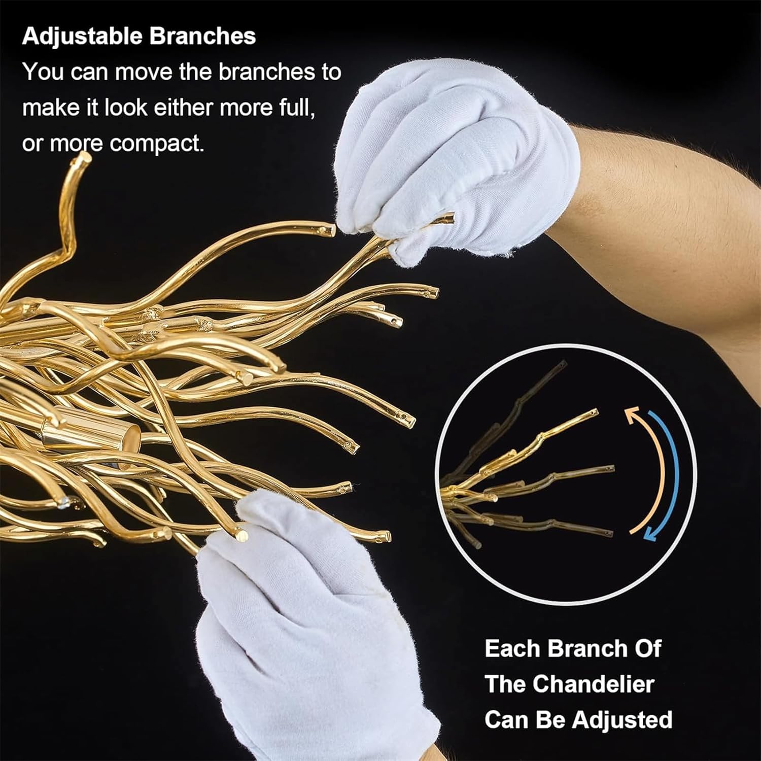 Candelabru Cristal LUXURY Golden Klara