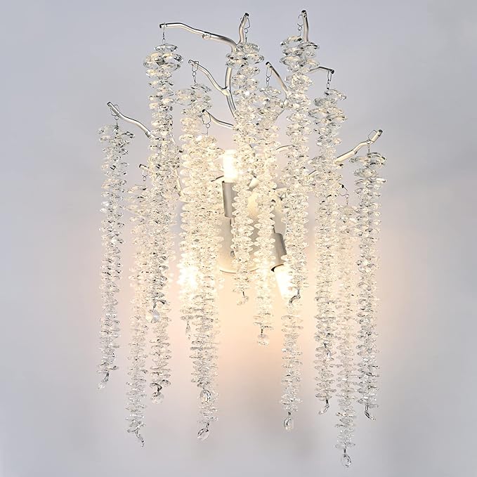Aplica Cristal Silver Luxury Willow