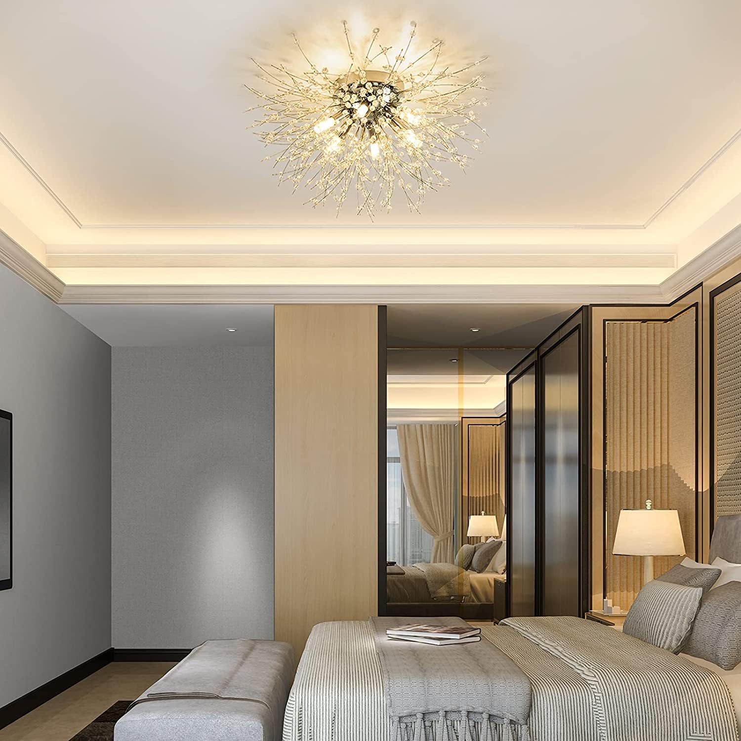 Lustra Aplicata Crystal SIGMA Silver