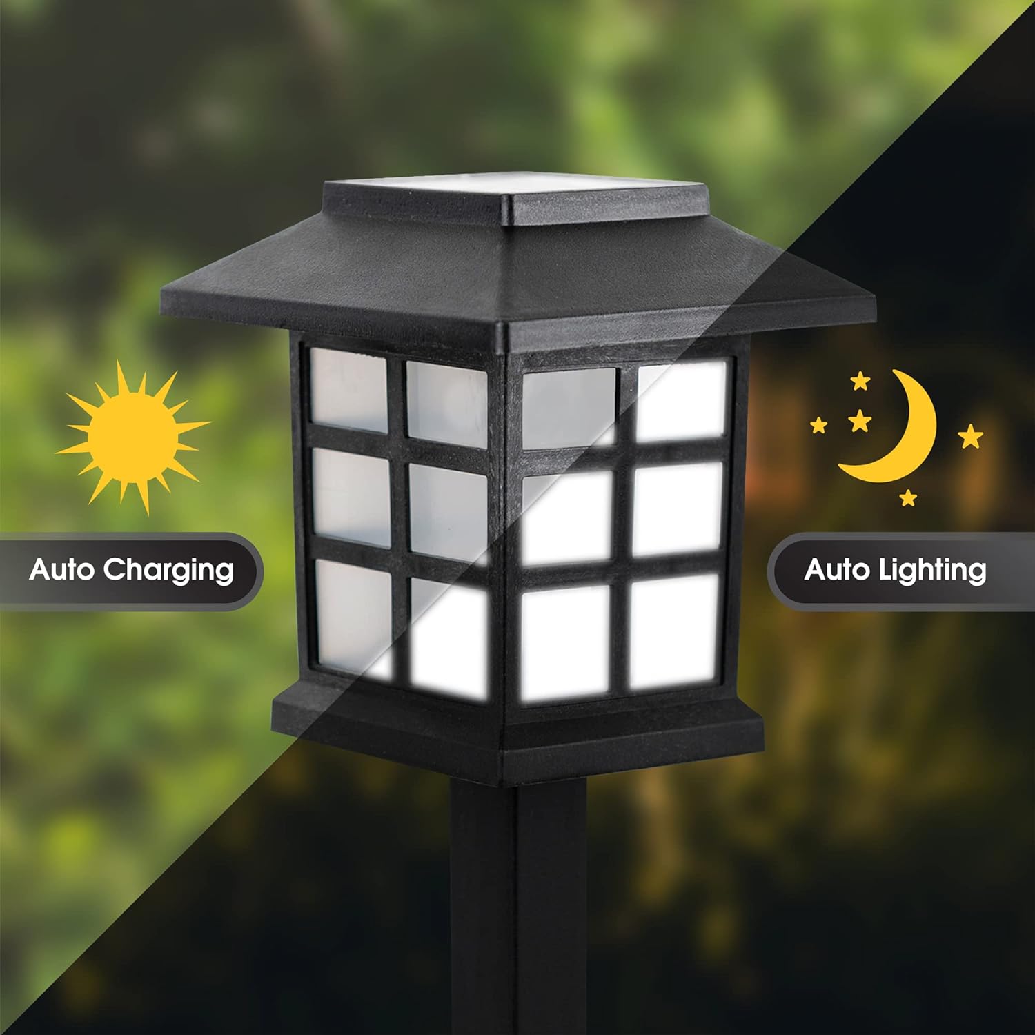 SET 2 Felinare LED Gradina Solar PAST