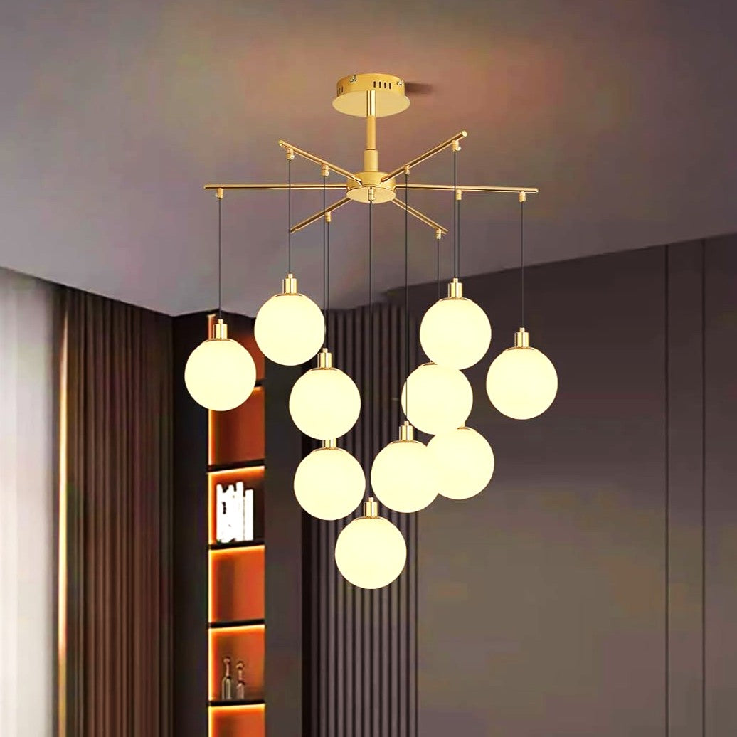 Lustra Abajur MAT GOLD SWING