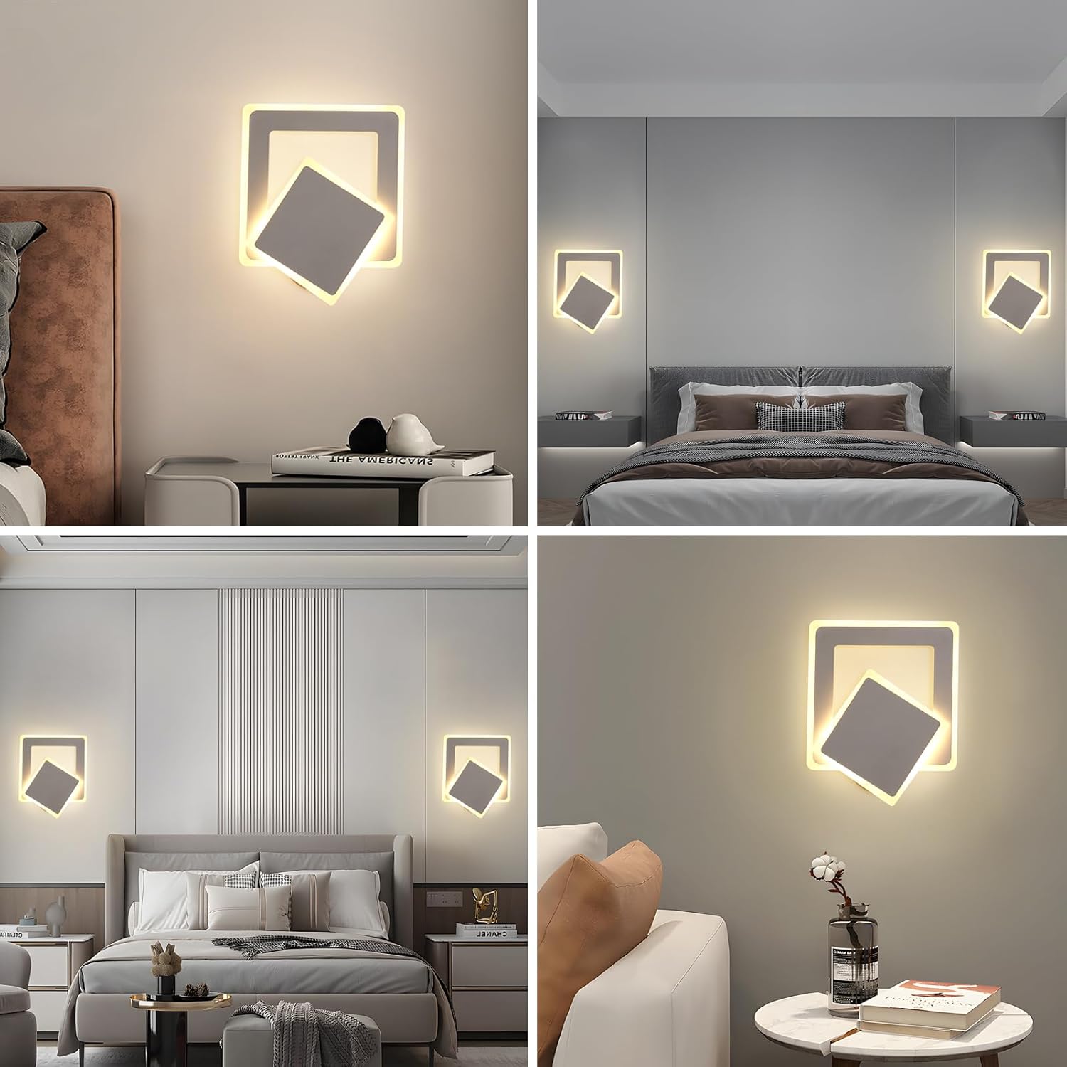 Aplica LED Square Reglabila Alba Echivalent 150W