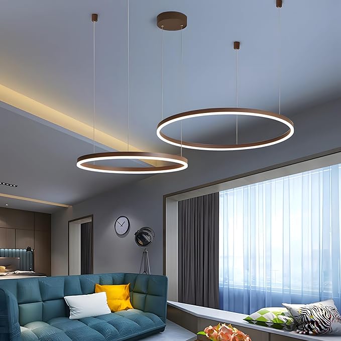 Lustra LED WONDERLAND Brown 2 Segmente Mobile Echivalent 500W Telecomanda