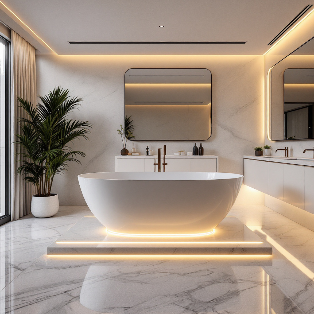 Profil Banda LED de Capat Incastrat Sub Tencuiala 2M