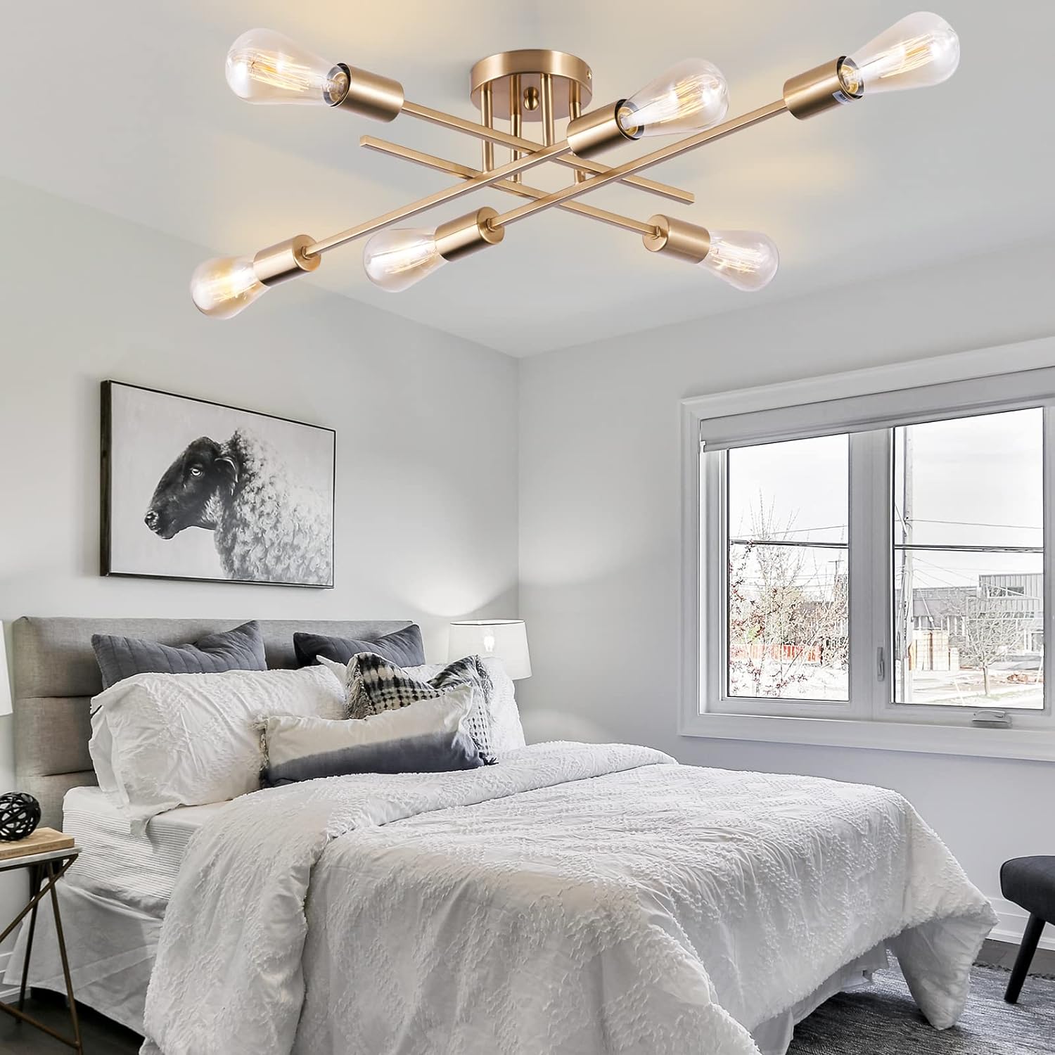 Lustra Vintage 6xE27 GOLD 3215/6GD