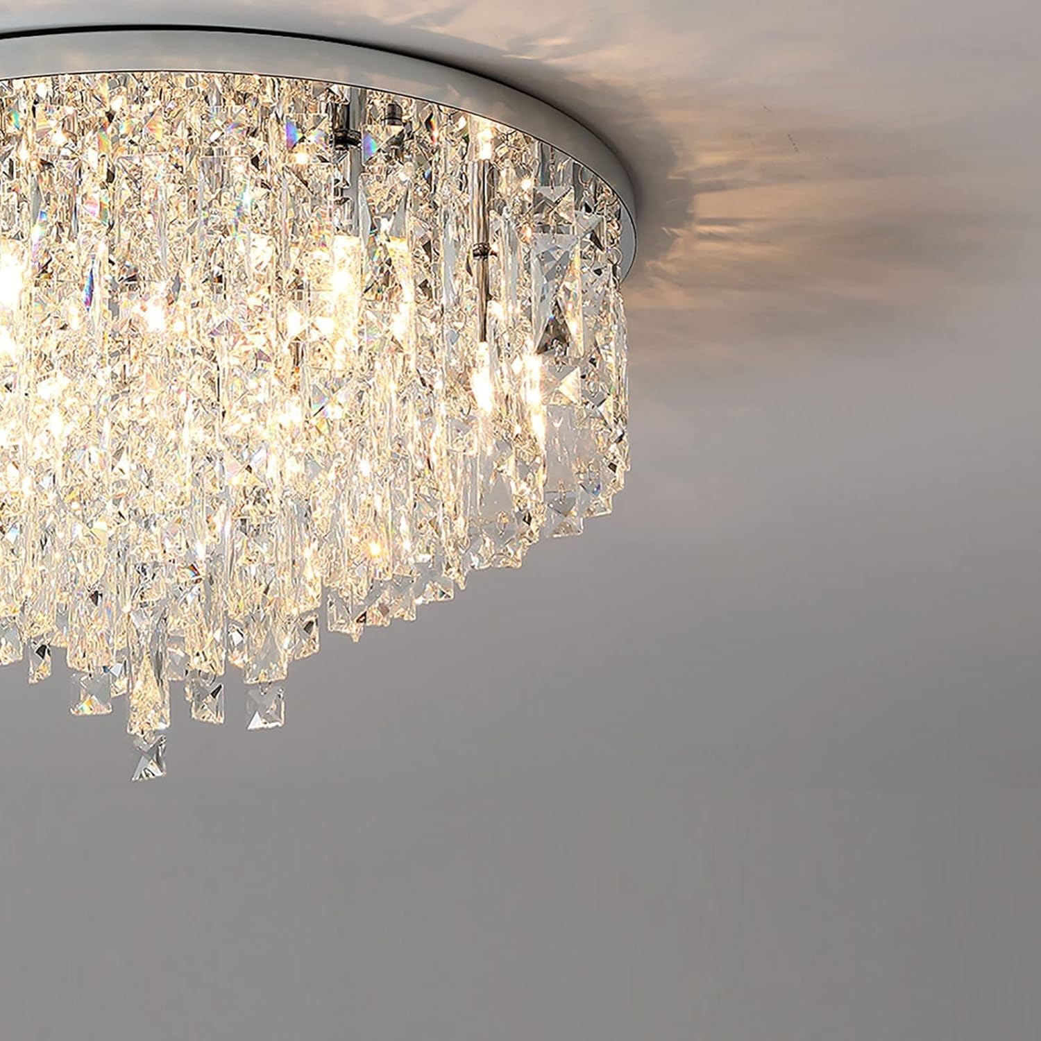 Candelabru Cristal MARY Silver 50cm Telecomanda